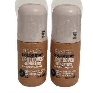 Revlon Colorstay Light Cover Foundation 2 Pack NWT 240 Medium Beige Full Size